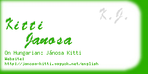kitti janosa business card